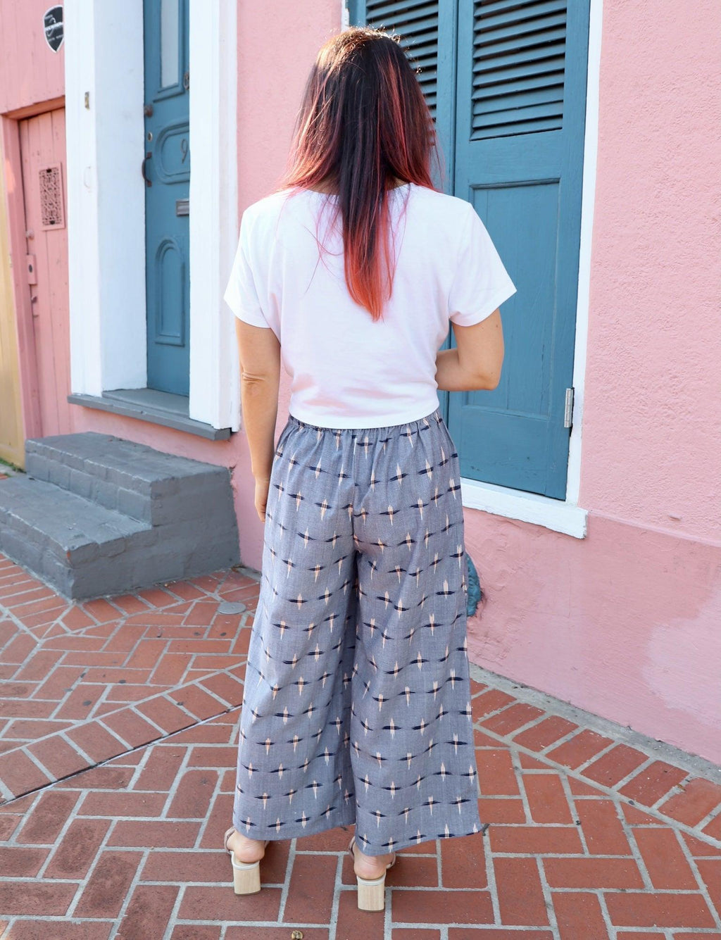 Heritage Ikat Organic Cotton Crop Pants