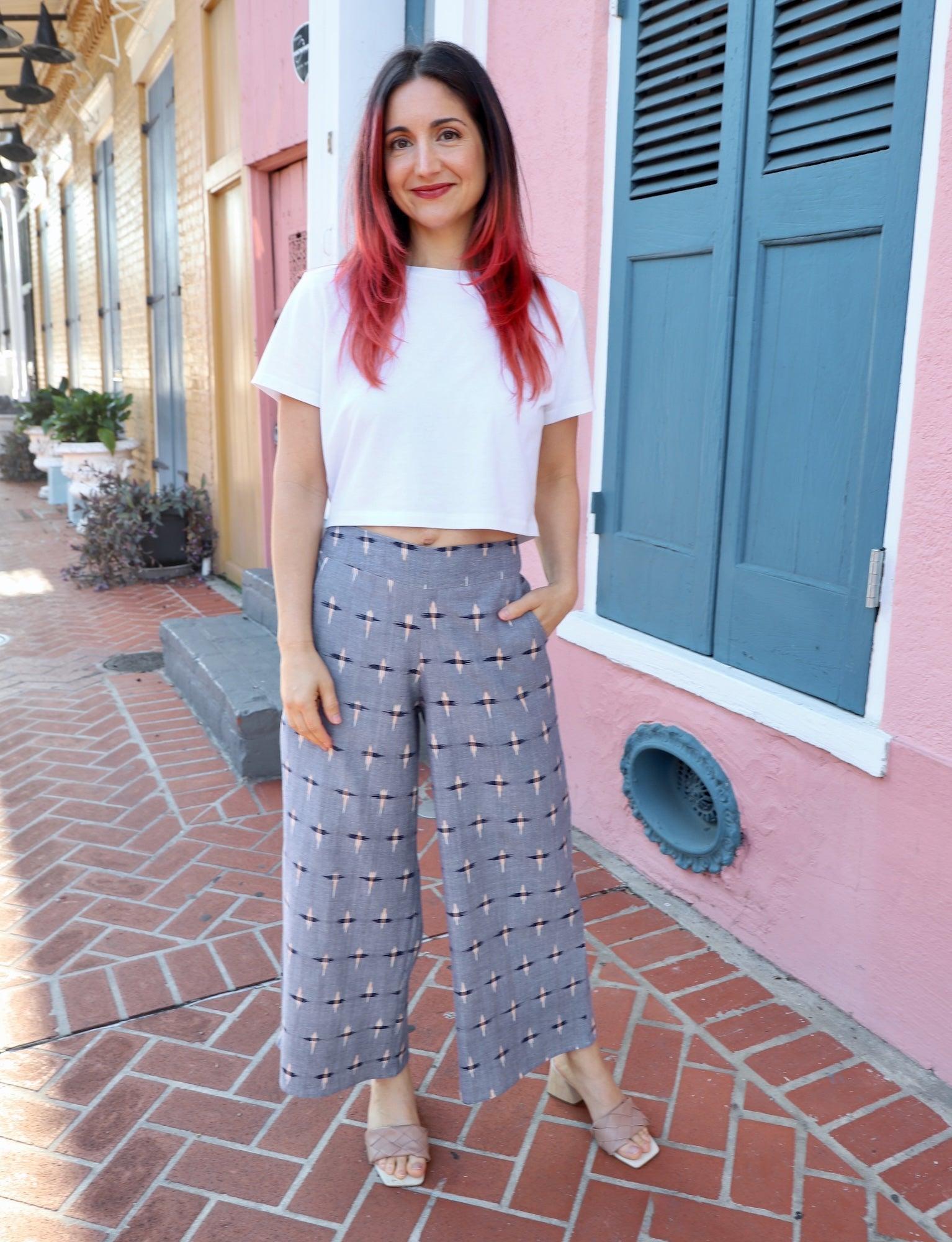 Heritage Ikat Organic Cotton Crop Pants